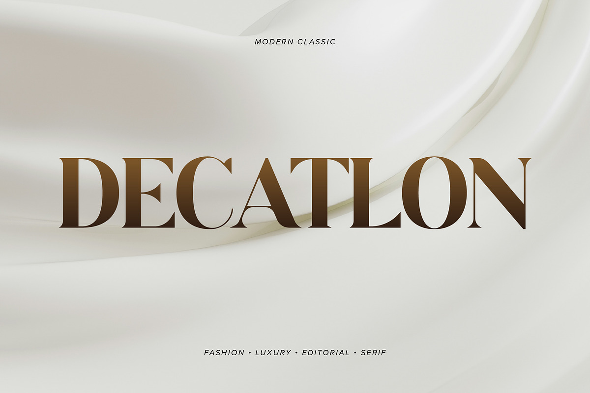 Decatlon Luxury Serif Font, a Serif Font by Wencory (Photo 1 of 4)