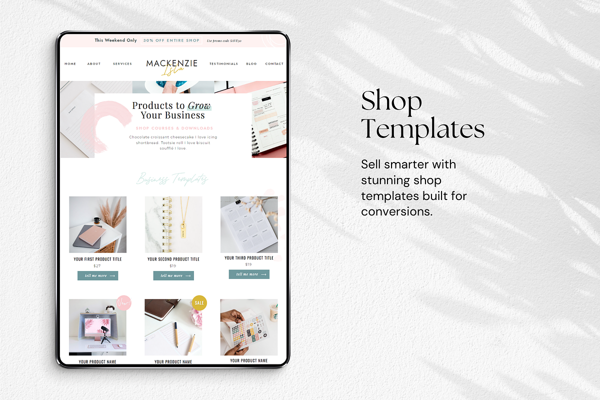 Virtual Assistant Website MEGA Kit, a Websites & App Template by Sugar Studios (Photo 5 of 9)