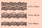 Black lace seamless ribbons., a Pattern Graphic by Ajuga (Thumbnail 2 of 4)