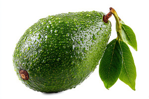 Fresh Juicy Avocado with Dew Drops a, a Photo by Pixeness Studio