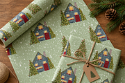 Hand drawn Christmas Houses Patterns, a Decorative Illustration by Oleksandra Illustrates (Thumbnail 9 of 9)
