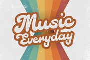 Retro Music - Retro Font, a Script Font by Densu Creative (Thumbnail 4 of 6)