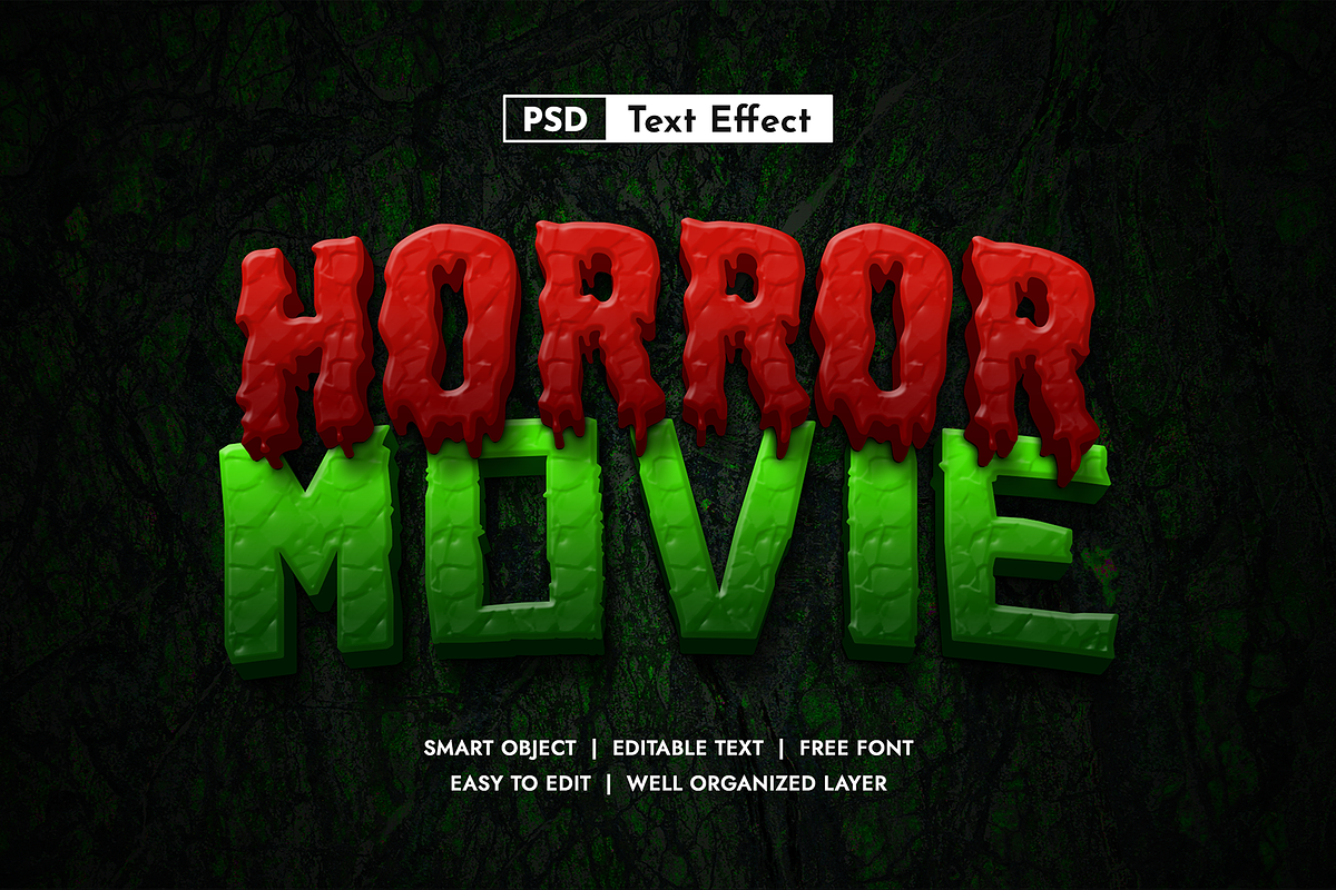 Set of Horror Text Effect Vol 2, a Layer Style Add-On by AKart (Photo 8 of 11)