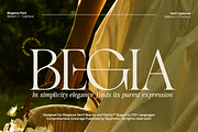 GC Begia - Modern Luxury Typeface, a Serif Font by Glyphonic (Thumbnail 1 of 15)