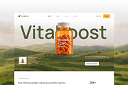 Health & Nutrition Website UI Figma, an UI Kit Template by peterdraw (Thumbnail 1 of 7)