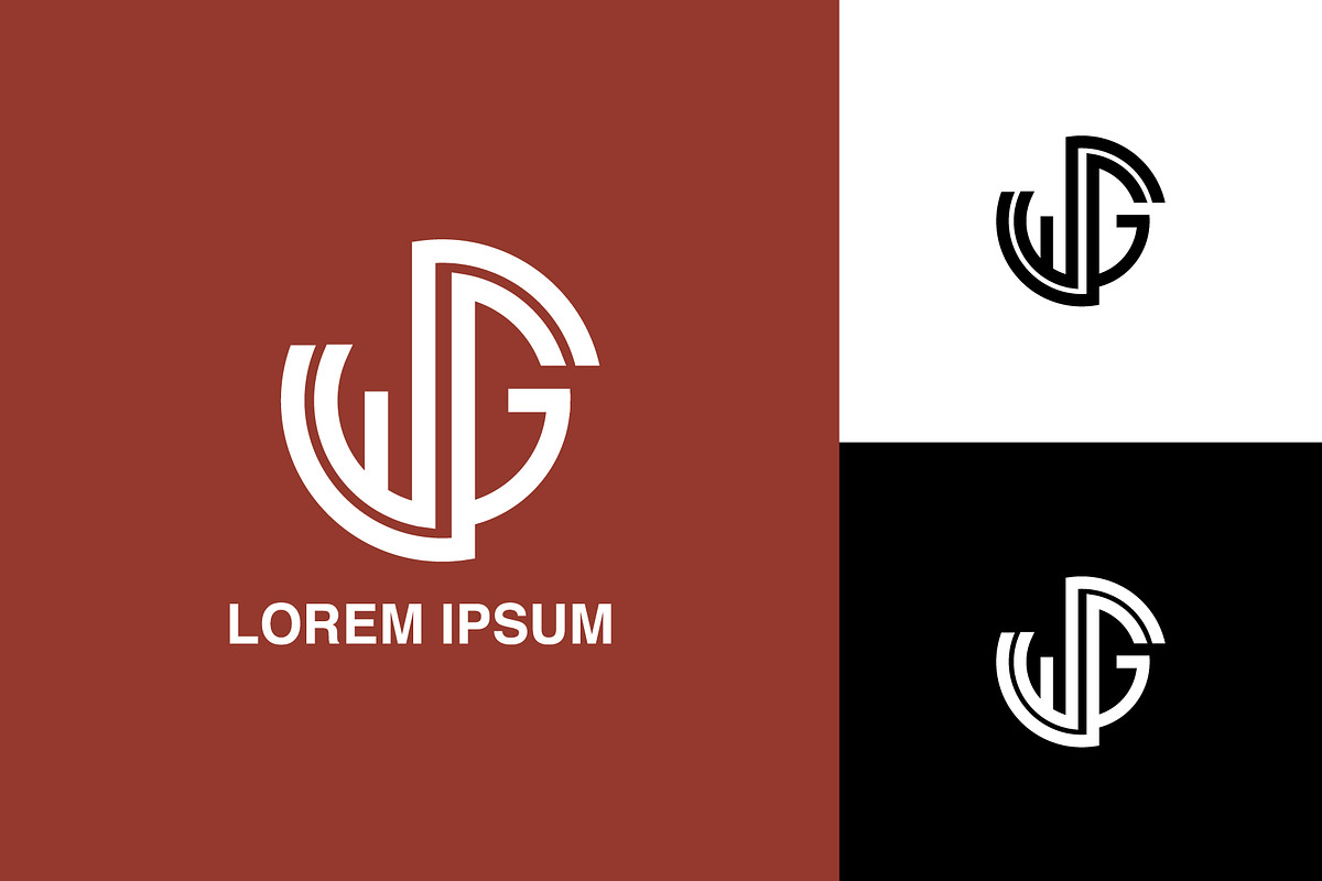 WG, GW Abstract Logo Monogram., a Branding & Logo Template by art_creater