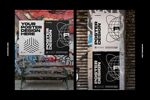 Urban Poster Wall Mockups 2