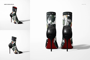 Fabric Ankle Boots Mockup Set