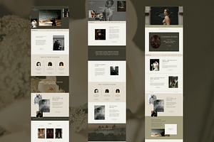 Showit Website Template Ophelia