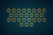 Diamond Mandala Monogram, a Symbol Font by Dm Studio (Thumbnail 7 of 8)