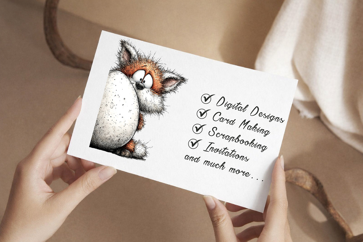 Whimsical Easter Fox Clipart, an Illustration by Libby Wishes (Photo 4 of 7)