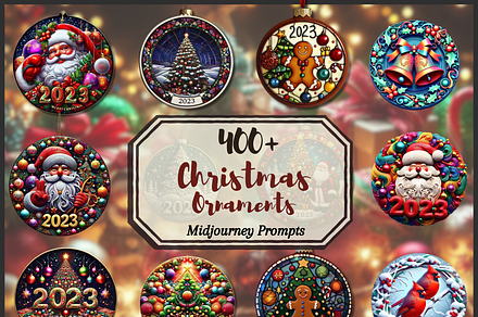400+ Christmas Ornaments AI Prompts, an Object Graphic by Artistic Revolution