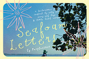 Seafoam Letters Handwritten Font, a Handwritten Font by Perplexitics (Thumbnail 1 of 10)