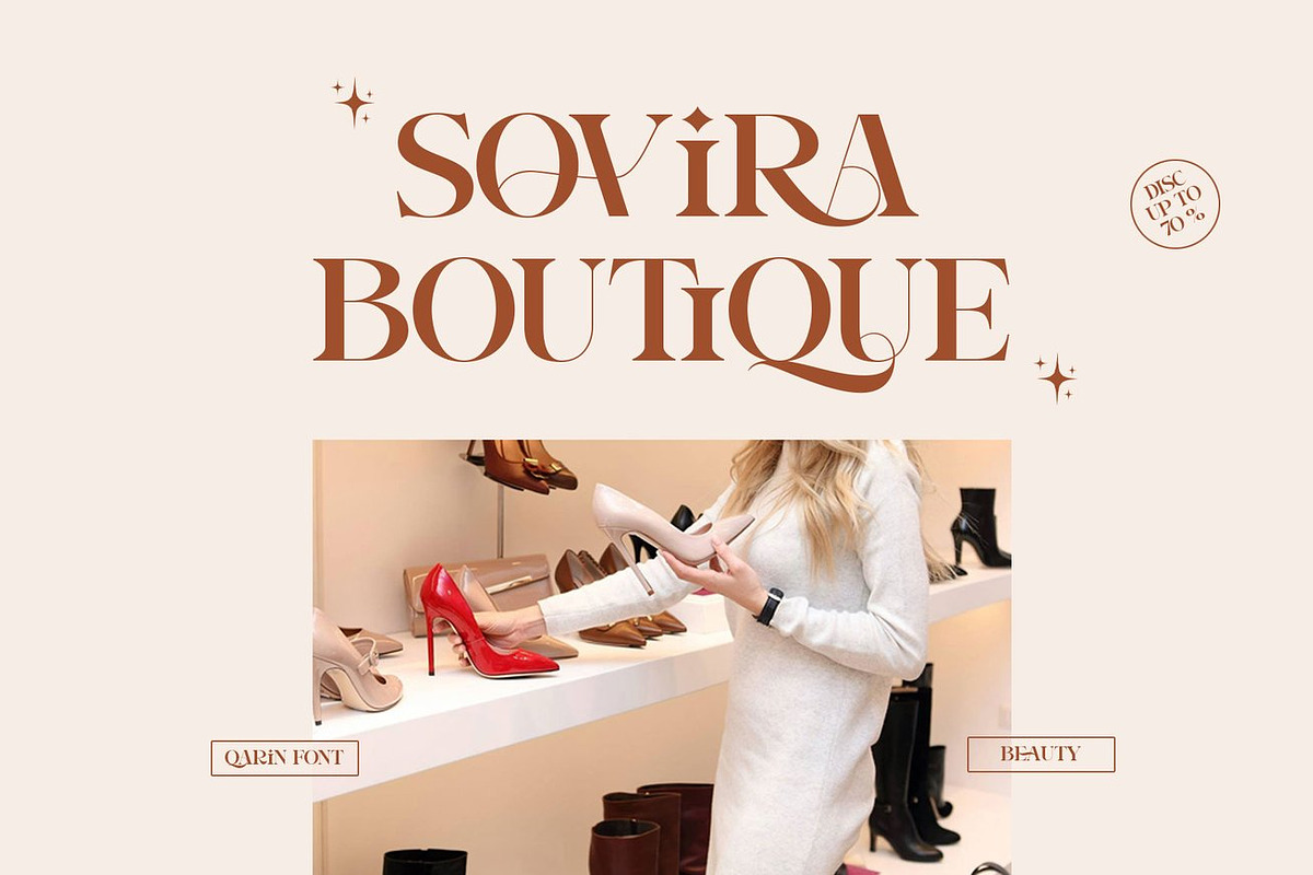 Sovira - Modern Ligature Serif, a Serif Font by Luna Shop (Photo 5 of 10)