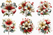 Whimsical Spring Lily Flowers PNG, an Illustration by Craft Nest (Thumbnail 3 of 11)