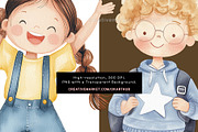 Watercolor Back to School Bundle, an Education Illustration by OKArtHub (Thumbnail 5 of 6)