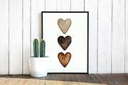 Watercolor heart cliparts & patterns, an Object Graphic by Naty Art (Thumbnail 14 of 24)