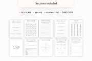 Self-care wellness planner Canva, a Templates & Theme by Cate Creates (Thumbnail 3 of 7)