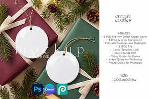 Ornament Mockup Set of 2