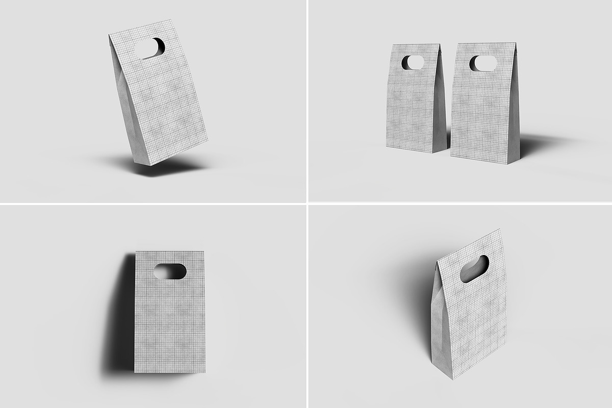 Kraft Paper Vertical Bag Mockup, a Packaging Mockup by Illusiongraphic (Photo 12 of 22)