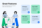 Shopping Illustration Art, a Person Illustration by Vectors Market (Thumbnail 2 of 9)