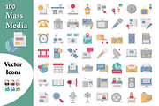 Mass Media Icons Pack, an Icon by Vector Portal (Thumbnail 1 of 5)