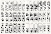 Floral Bookmark Template Bundle, a Stationery Template by Kusumaillustration (Thumbnail 6 of 11)