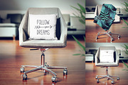 Blanket & Pillow On Chair Mockup, a Product Mockup by Denny's Mock-ups (Thumbnail 4 of 8)