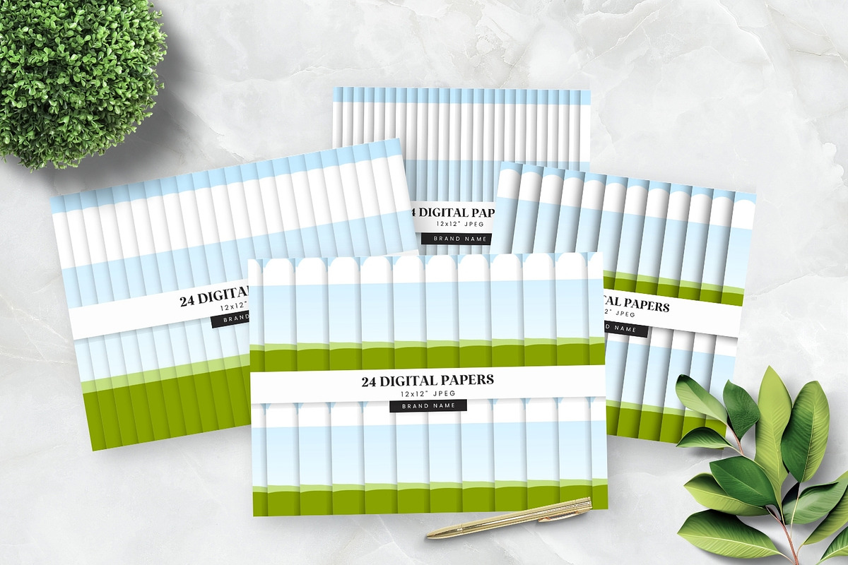 Canva Cover for 24 Digital Papers, a Presentation Template by illuztrate (Photo 1 of 8)