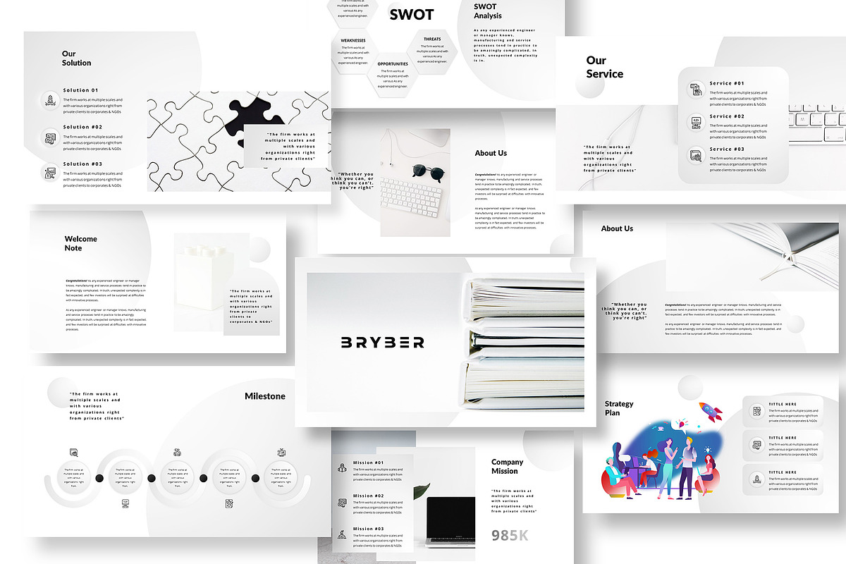 Pitch Deck Web Design Powerpoint, a Presentation Template by temphall (Photo 7 of 8)