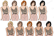 Self Love Girl Clipart, a Person Illustration by GlamArtZhanna (Thumbnail 3 of 5)
