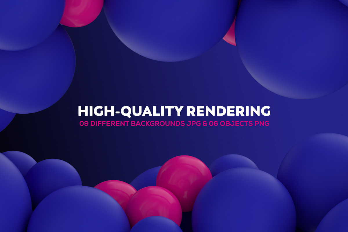 Abstract 3D Rendering Of Spheres, a Wallpaper Graphic by BIBIART (Photo 7 of 13)