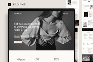 Showit Sales page, a Landing Page Template by Digital&Chic