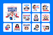 Animated Nurse Stickers Collection, an Emoji Icon by Prosymbols (Thumbnail 3 of 5)
