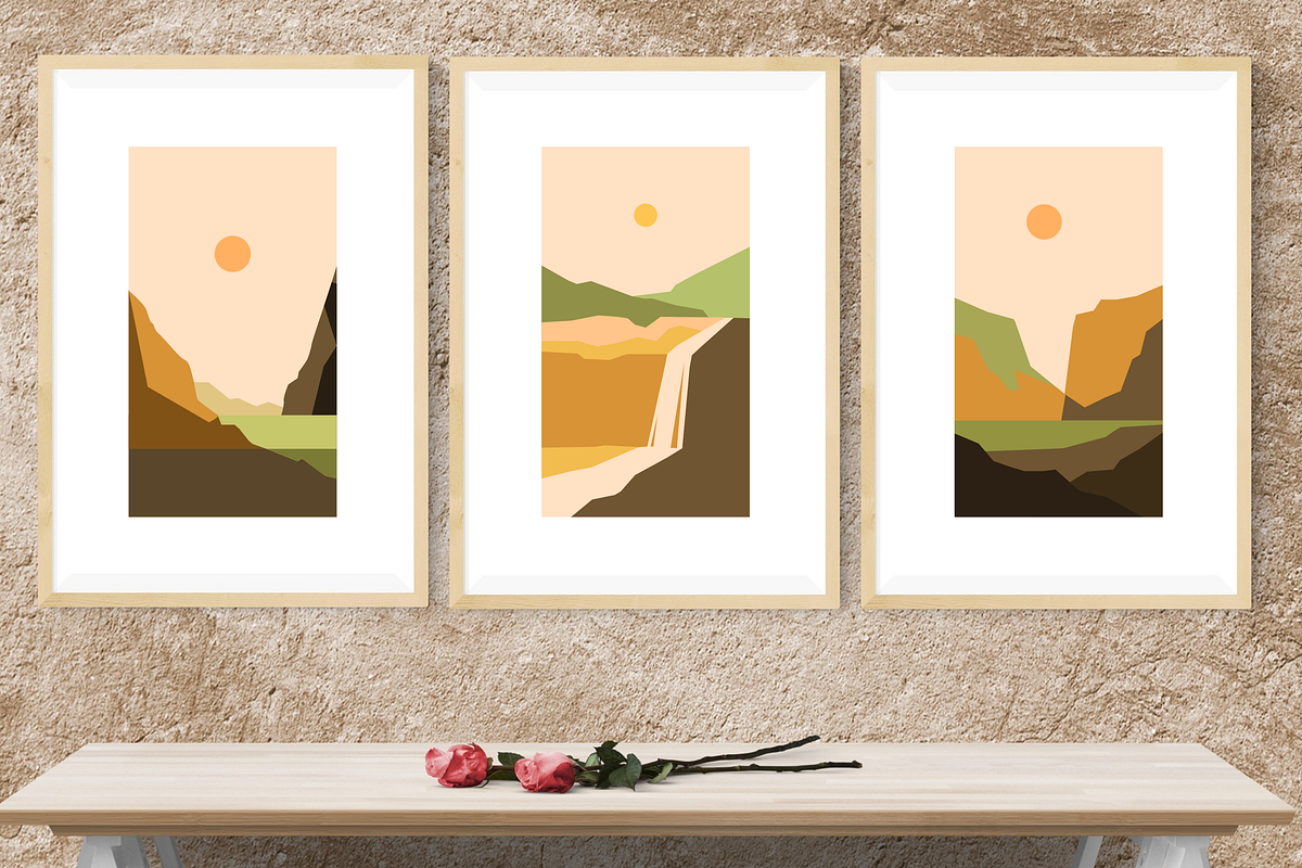 Minimalist Abstract Landscape, an Illustration by Zakazis (Photo 6 of 7)