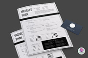 Modern 1 page resume, a Resume Template by Chic templates (Thumbnail 3 of 3)