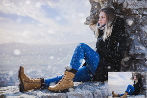 50 Snow Photo Overlays