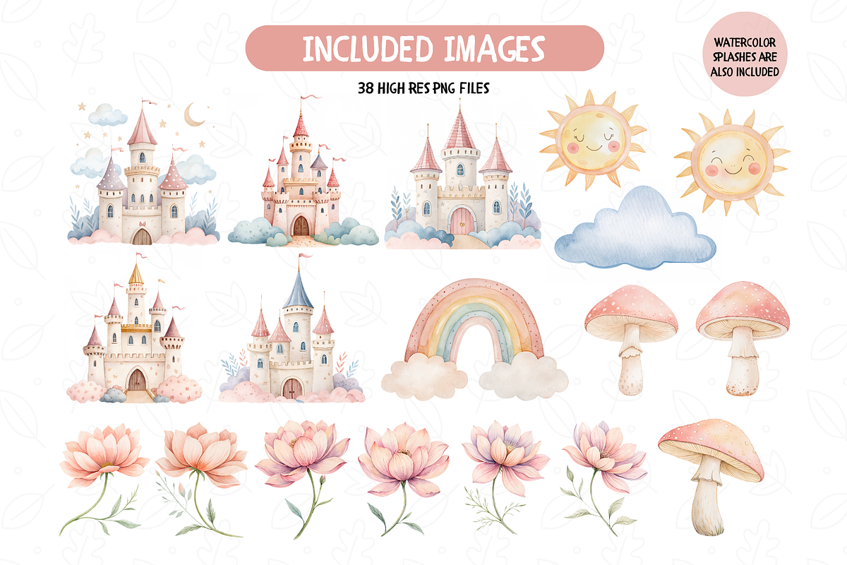 Unicorn And Princess Clipart, an Illustration by TatiMockup (Photo 3 of 4)
