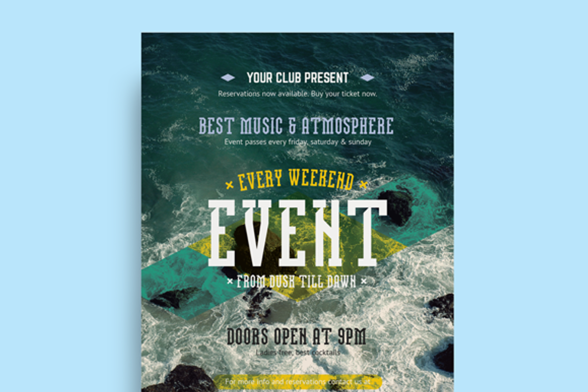 Multipurpose Event Poster Template, a Flyer Template by Danil Polshin
