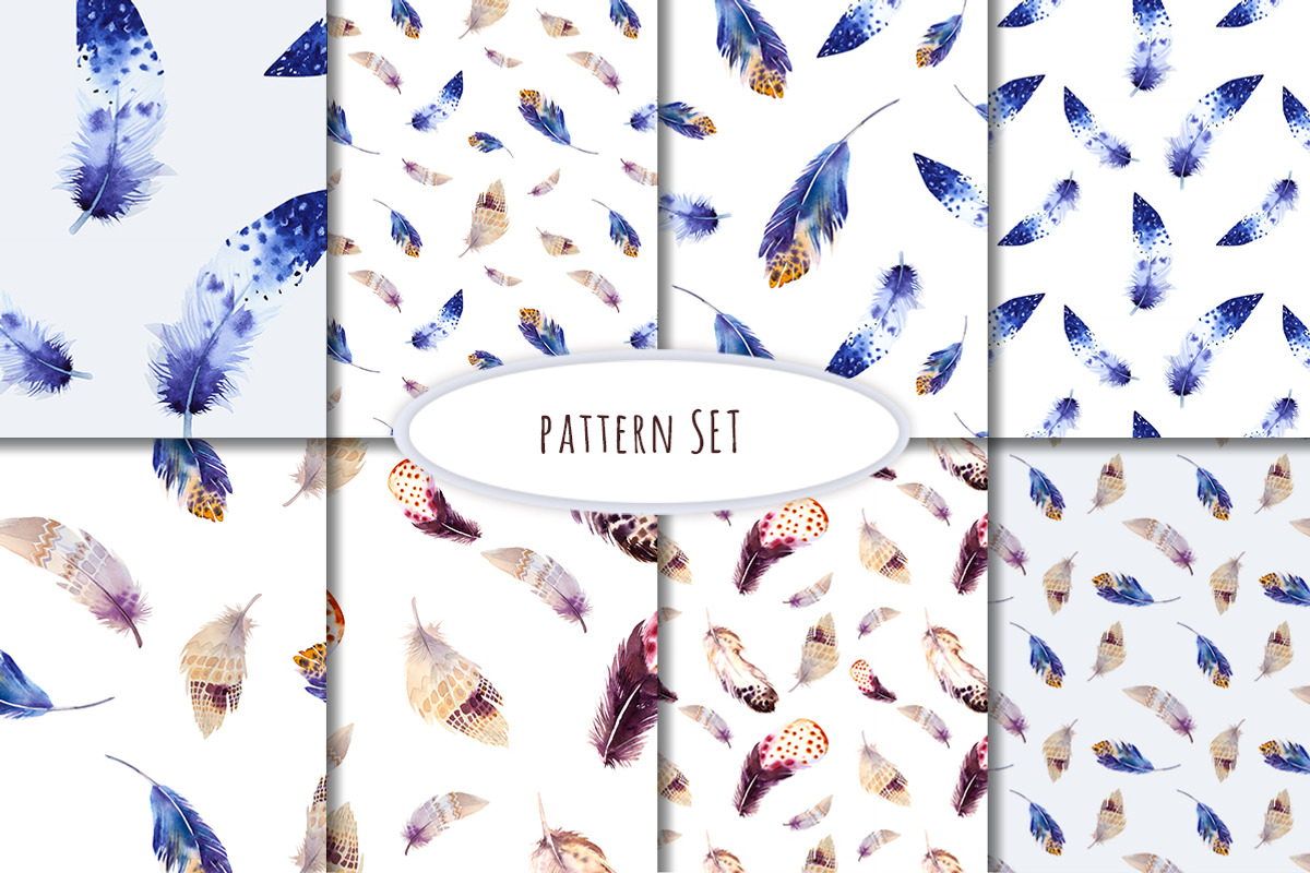 Watercolor BOHO feather DIY II, an Illustration by Peace ART (Photo 3 of 7)