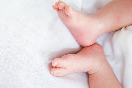 New born baby feet featuring adorable, baby, and background, a Person Photo by Art_Photo