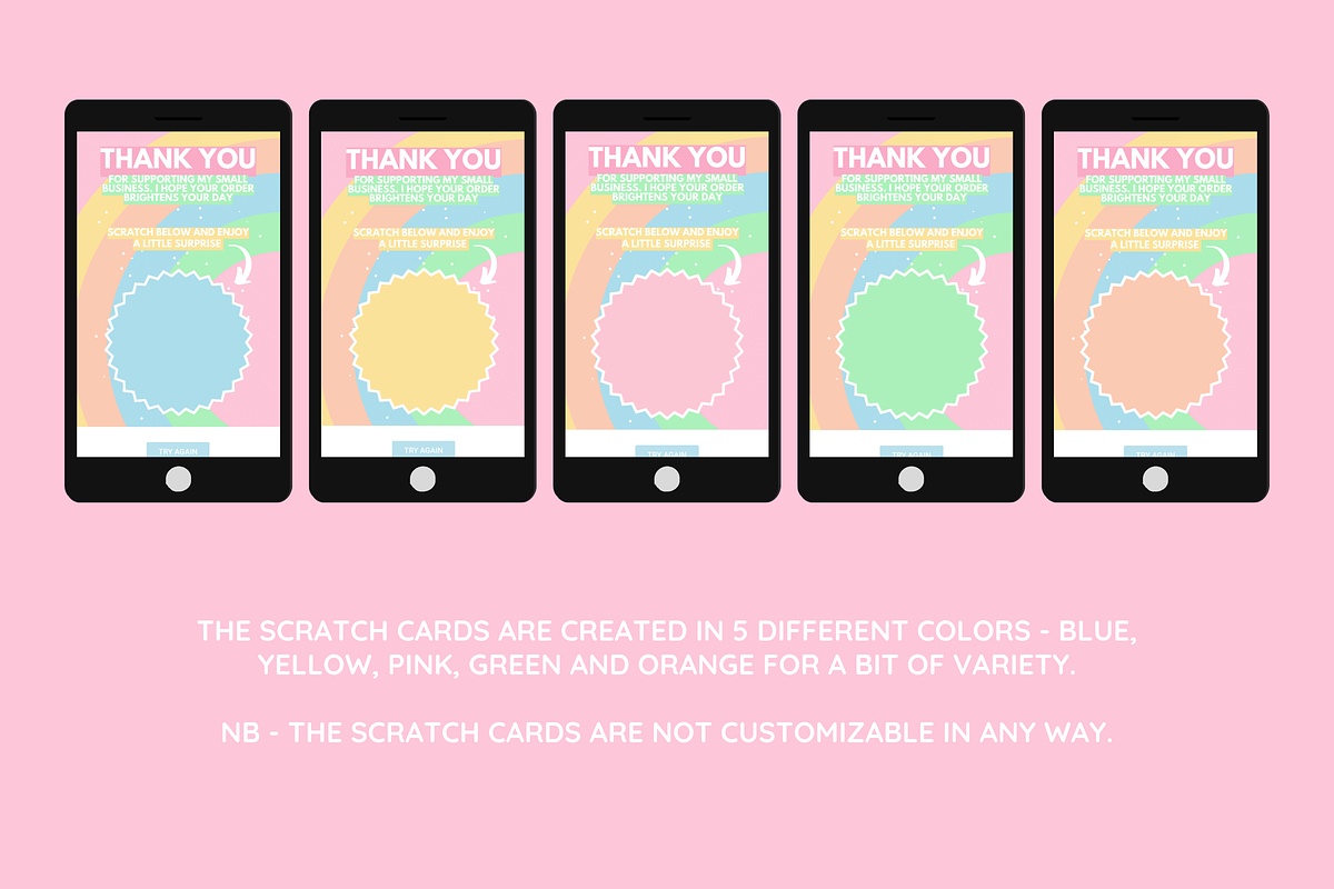 Customer Coupon Reveal Scratch Card, a Social Media Template by SunshineStudioBoutique (Photo 7 of 9)