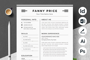 Sleek & Simple CV Layout, a Resume Template by ResumeInventor