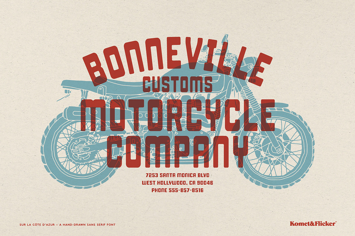 Sur La Cote d'Azur, a Sans Serif Font by Komet & Flicker (Photo 11 of 15)