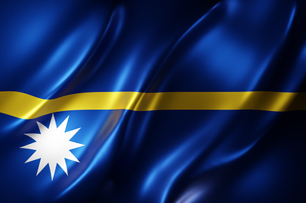 Nauru 3d flag