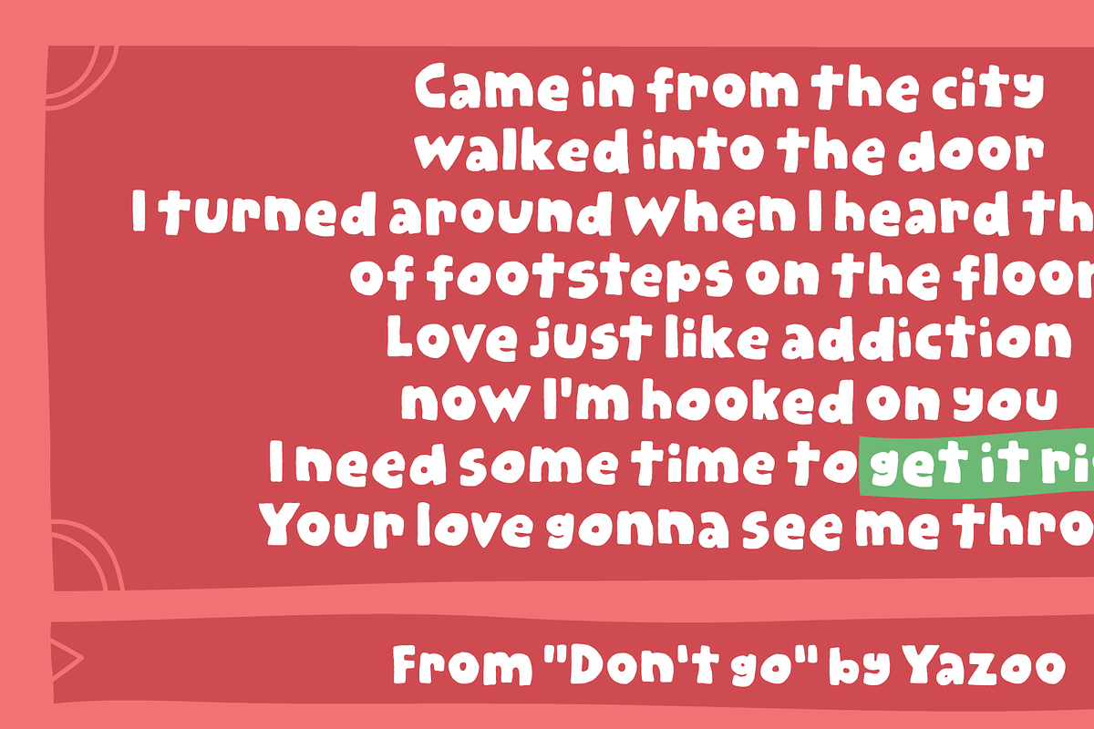 Get It Right - today or tomorrow! :), a Handwritten Font by pizzadudedotdk (Photo 2 of 9)