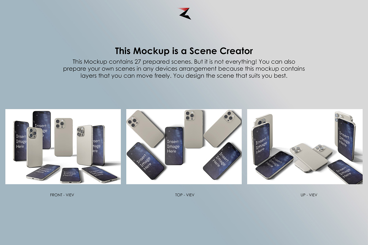 iPhone 15 Pro Max Mockup 6K, an iPhone Mockup by Zabiegala MP (Photo 11 of 24)