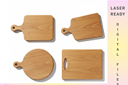 Cutting Boards SVG Bundle: 4 Shapes, a Pattern Graphic by GC Laser Files (Thumbnail 1 of 4)