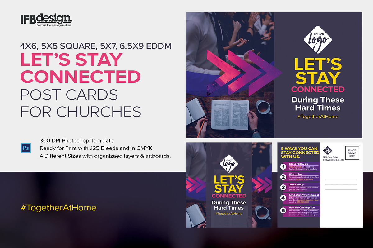 Let's Stay Connected COVID-19, a Card Template by IFBdesign (Photo 1 of 8)