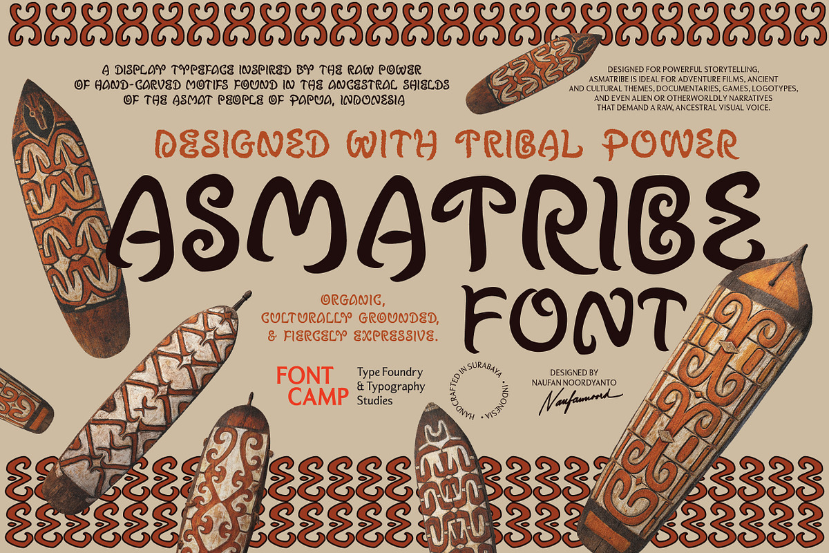 Asmatribe Font, a Handwritten Font by Fontcamp Type Foundry (Photo 8 of 12)